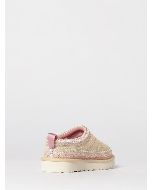 Ugg Natural Tasman Meadow Suede Sabots With Stitching