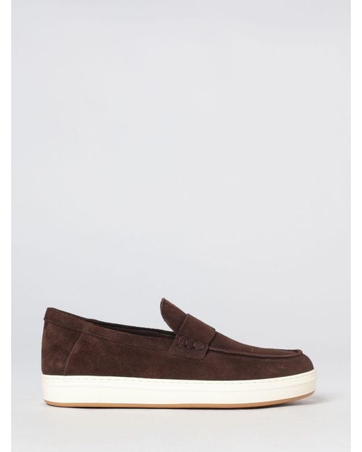 Hogan Brown H-Tv Suede Loafers for men