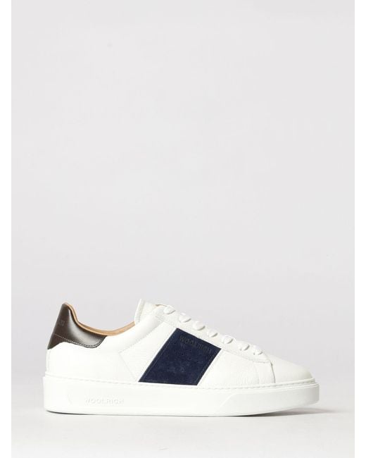 Woolrich White Leather Sneakers for men