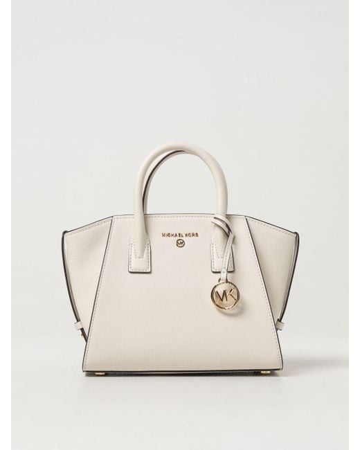 Michael Kors Natural Avril Grained Leather Bag