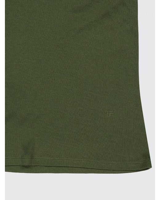 Tom Ford Green Silk Blend Top