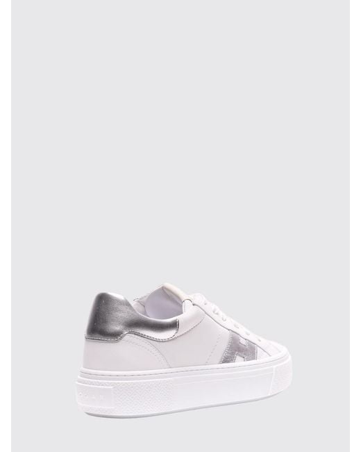 Hogan White Crosswind Platform Sneakers
