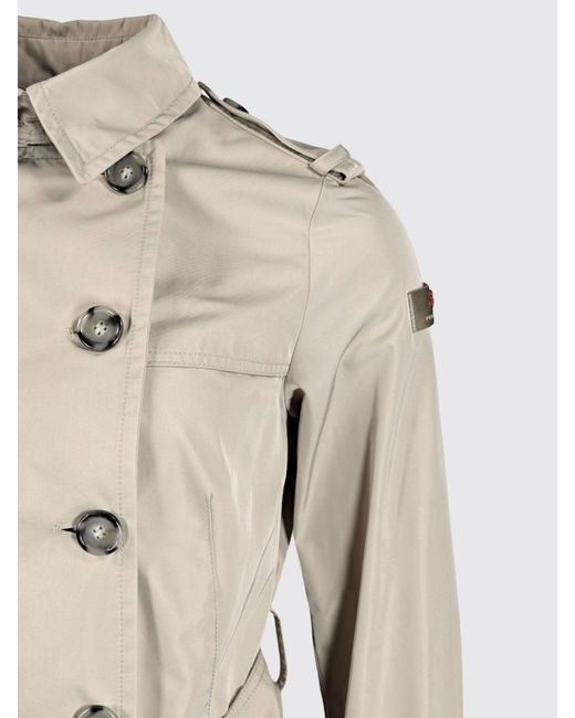 Peuterey Natural Polyester Double Breasted Trench Coat