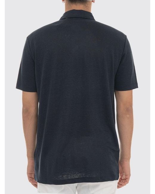 Polo Di Lino Basic di HUGO in Blue da Uomo