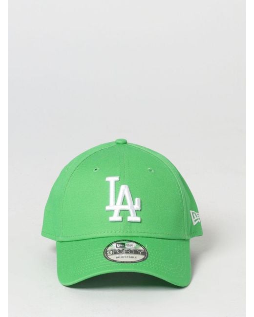 KTZ Green 9Forty Los Angeles Dodgers Cotton Cap With Embroidered Logo for men