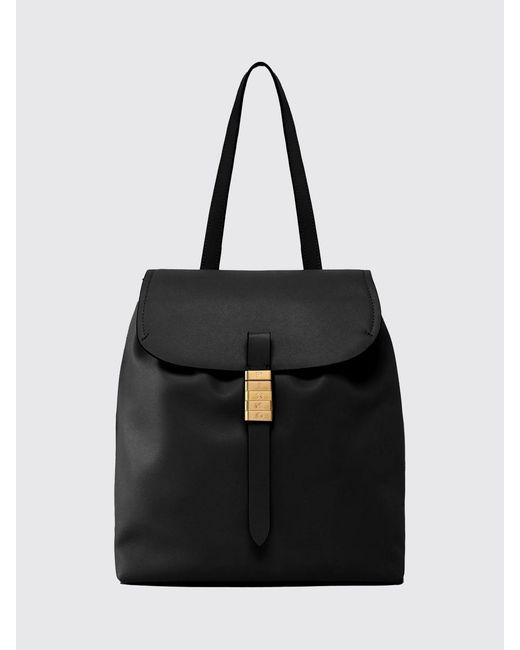 Pinko Black Saddle Leather Backpack