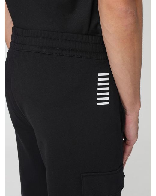 EA7 Black Trousers for men