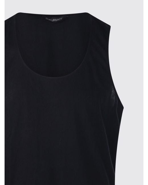 Our Legacy Blue Cotton Tank Top for men