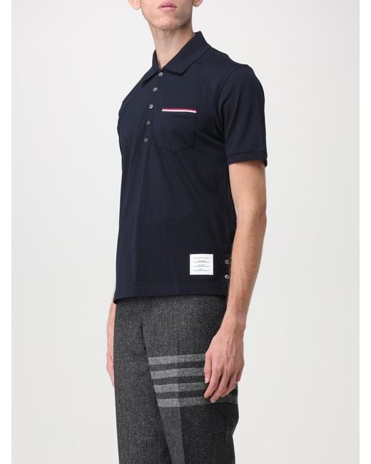 Thom Browne Black Polo Shirt for men