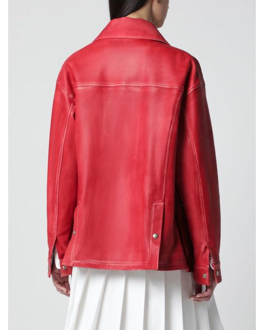 Halfboy Red Leather Jacket