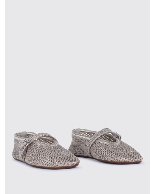 Alaïa Gray Flache Schuhe Damen