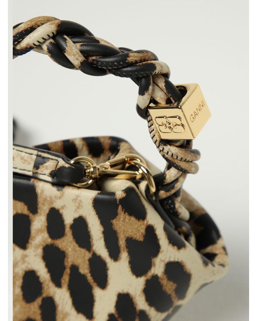 Sac Porté Main Femme Ganni en coloris Metallic