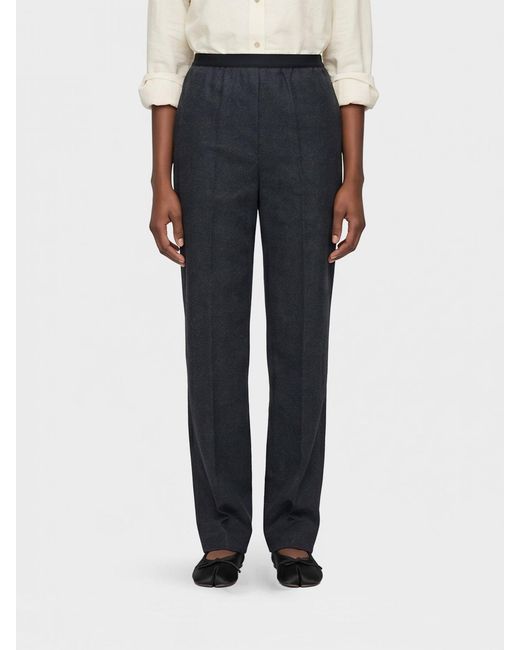 Maison Margiela Blue Slim Fit Virgin Wool Trousers