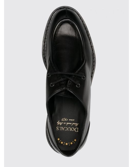 Doucal's Black Brogue Shoes for men