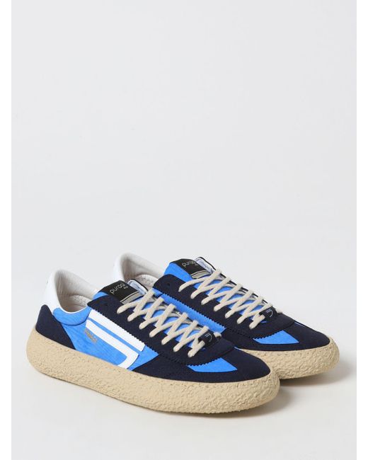 Sneakers in nylon riciclato e pelle vegana di PURAAI in Blue da Uomo