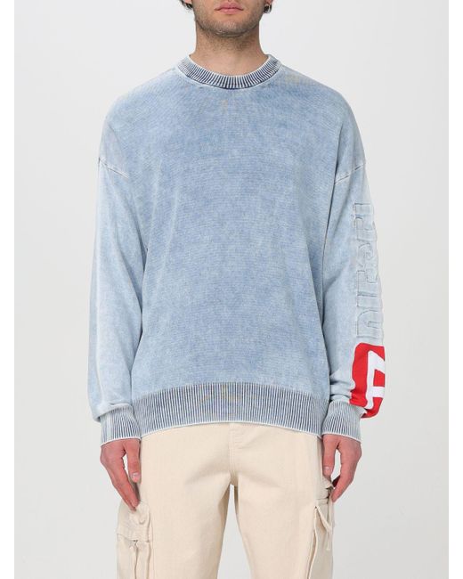 DIESEL Blue Sweater for men