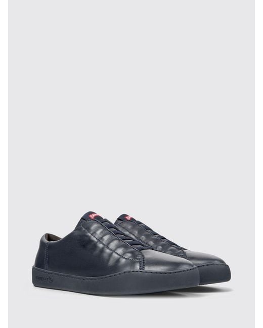 Camper Blue Leather Peu Touring Sneakers for men