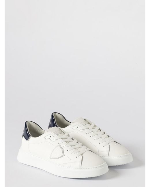 Philippe Model White Temple Leather Sneakers for men