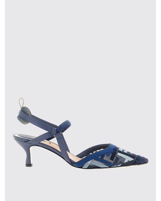 Fendi Blue High Heel Shoes