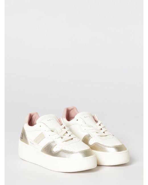 Date Natural Platform Sneakers