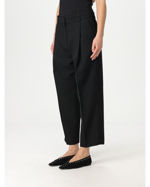 Totême Black Wide Leg Trousers