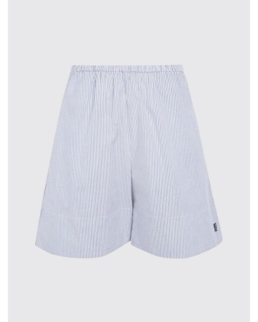 By Malene Birger Blue Striped Cotton Shorts