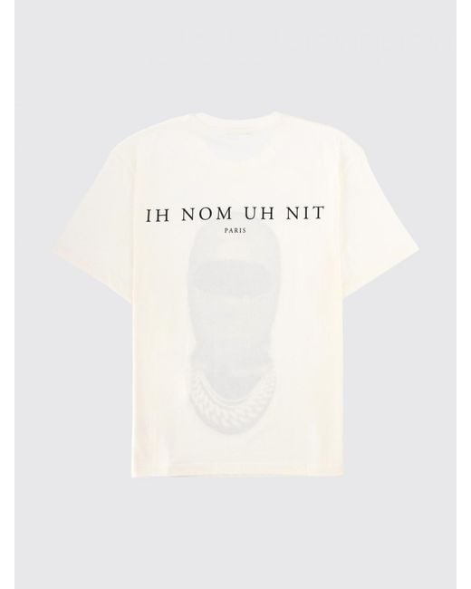 Ih Nom Uh Nit White Printed Cotton T-Shirt for men