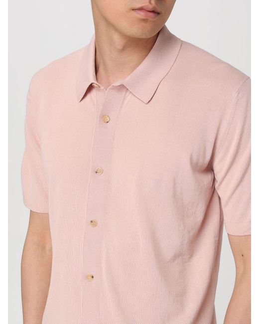 Camisa Roberto Collina de hombre de color Pink
