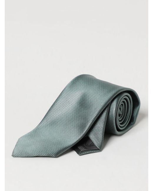 Cravatta in seta jacquard di Emporio Armani in Gray da Uomo