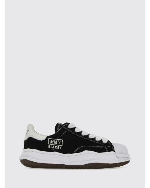 Maison Mihara Yasuhiro White Blakey Og Low Top Canvas Trainers With Shell Toe for men