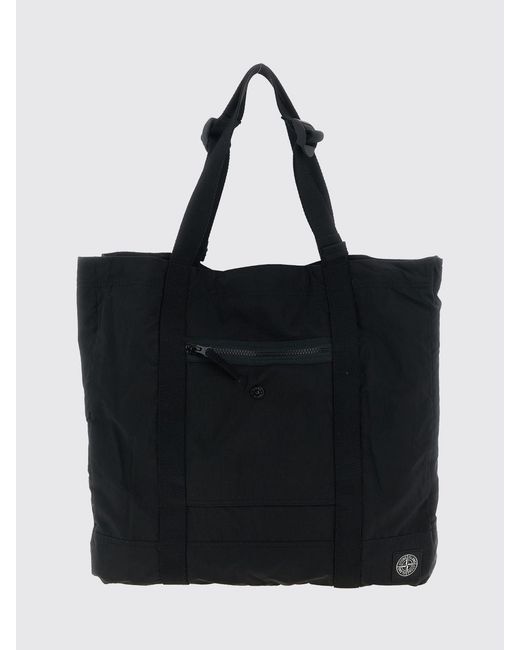 Stone Island Black Coated Nylon Metal for men
