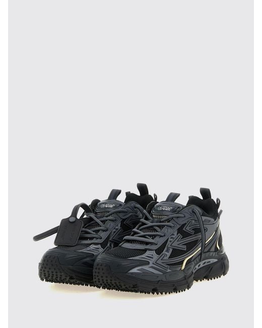Off-White c/o Virgil Abloh Black Be Right Back Low-Top Mesh And Rubber Sneakers With Lug Sole for men