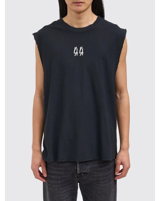 44 Label Group Blue Cotton Tank Top for men