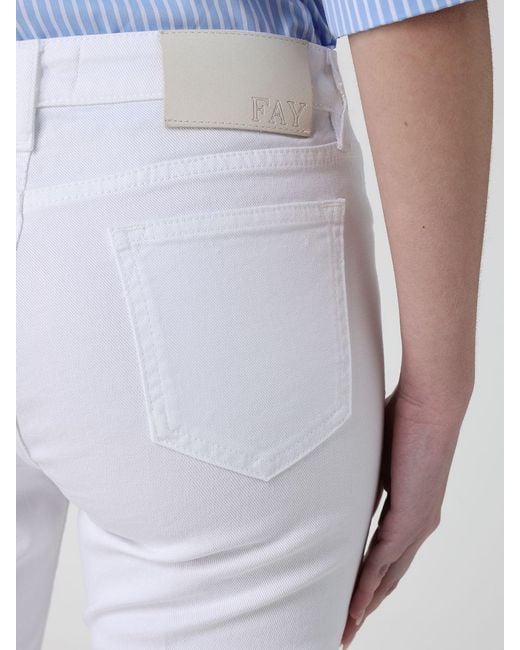 Fay White Skinny Jeans