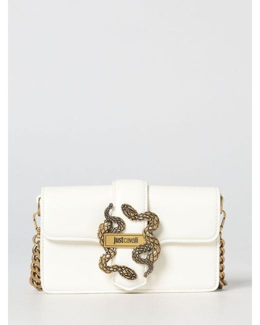 Just Cavalli Metallic Faux Leather Clutch