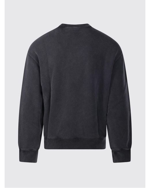 Maison Kitsuné Blue Maison KitsunÉ Cotton Crew-Neck Sweatshirt With Embroidered Chillax Fox Logo for men