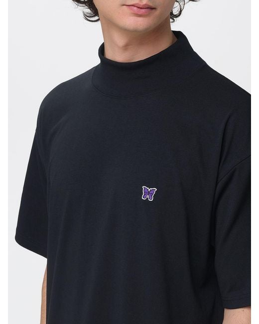 Needles Black T-Shirt for men