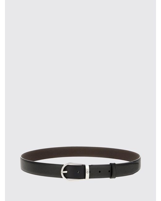 Montblanc White Saffiano Leather Belt for men