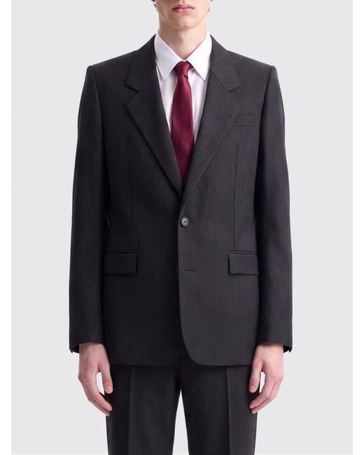 Saint Laurent Blue Single-Breasted Wool Blazer for men