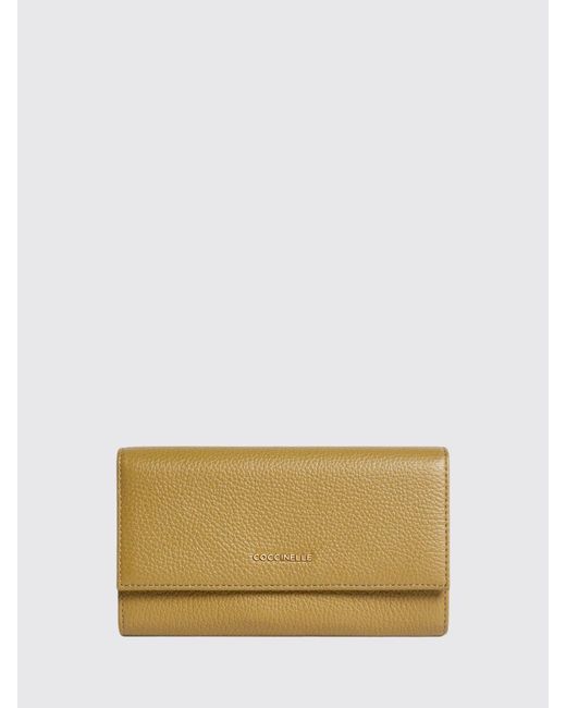 Coccinelle Natural Metallic Soft Grained Leather Wallet