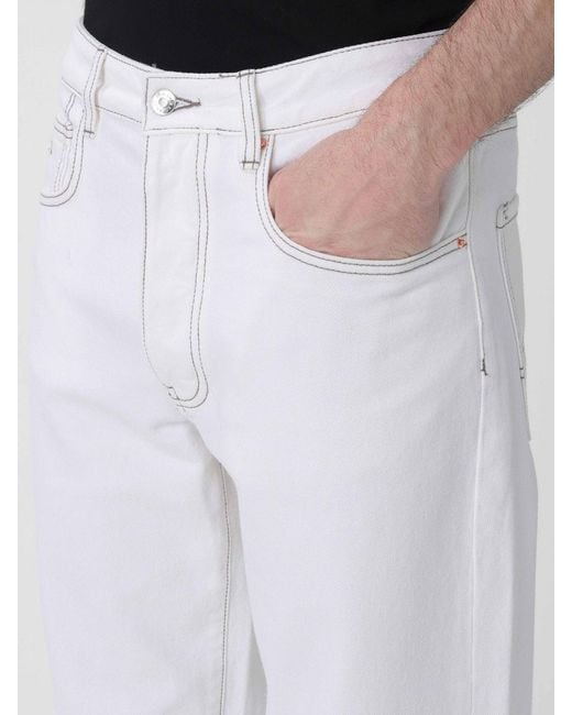 ARMANI EXCHANGE White Wide-Leg Jeans for men