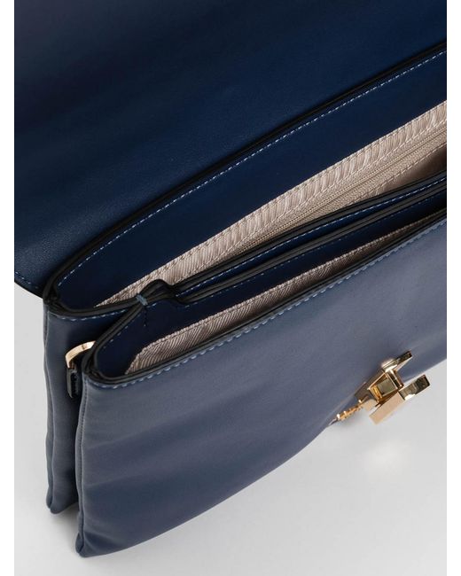 Twinset Blue Synthetic Leather Bag