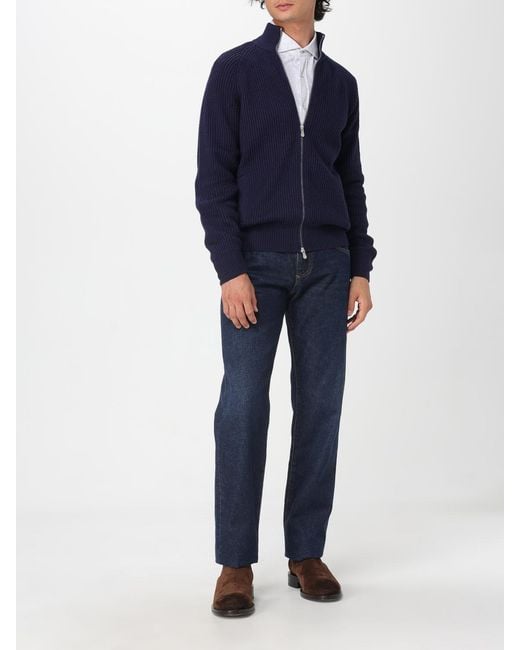 Brunello Cucinelli White Cotton Shirt for men
