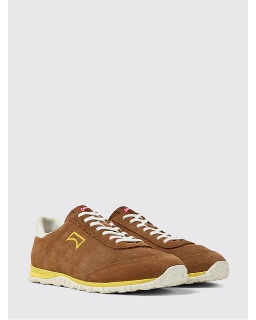 Camper Brown Drift Walk Suede Sneakers for men