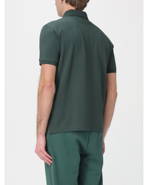 La Martina Green Cotton Polo Shirt With Logo for men