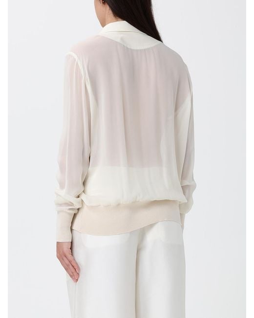 MEIMEIJ Natural Double-Breasted Wool Blend Blazer