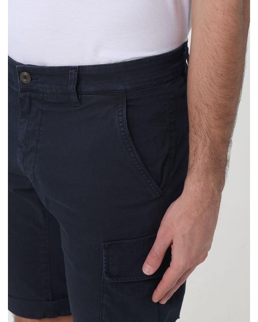 Mason's Blue Cargo Shorts for men