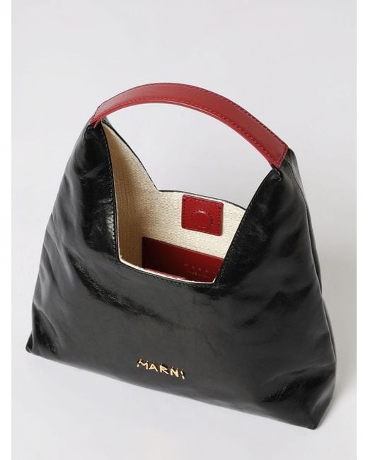Marni Black Mini Calfskin Handbag