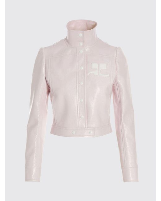 Courreges Blue Courr&Egrave	Ges Patent Leather Jacket