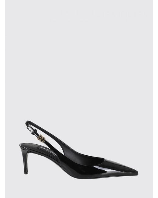 Dolce & Gabbana Black Slingback Vernice